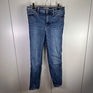 Madewell Womens Jeans Size 28 10" High-Rise Skinny Denim Blue Casual